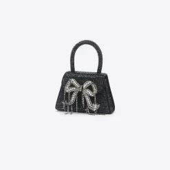 Rhinestone Embellished Micro Bow Bag^self-portrait Fashion