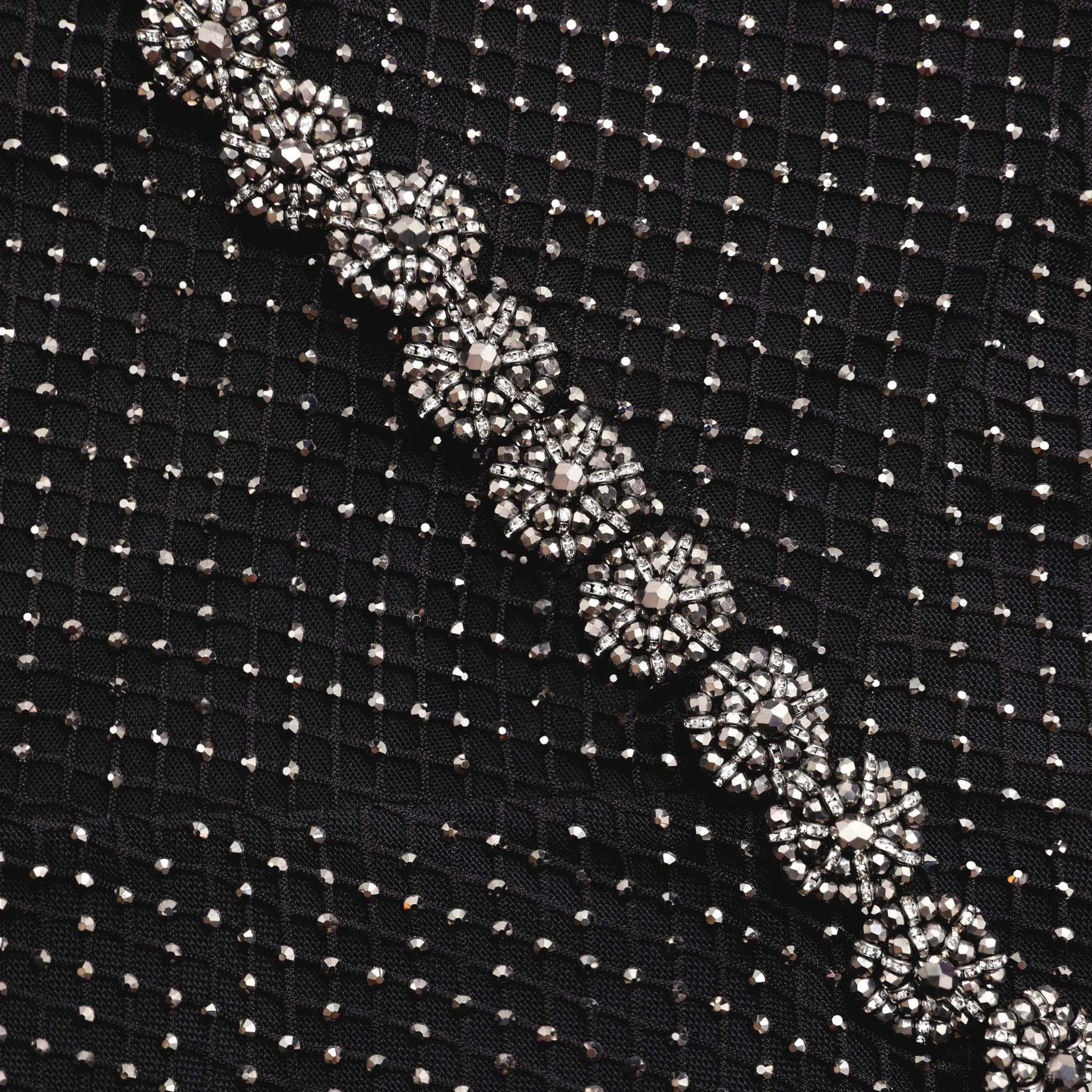 Rhinestone Fishnet Crossover Midi Dress^self-portrait Sale