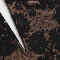 Rhinestone Lace Bandeau Mini Dress^self-portrait Clearance
