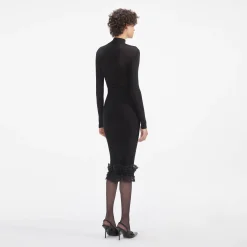 Ruffle Knit Midi Skirt^self-portrait New