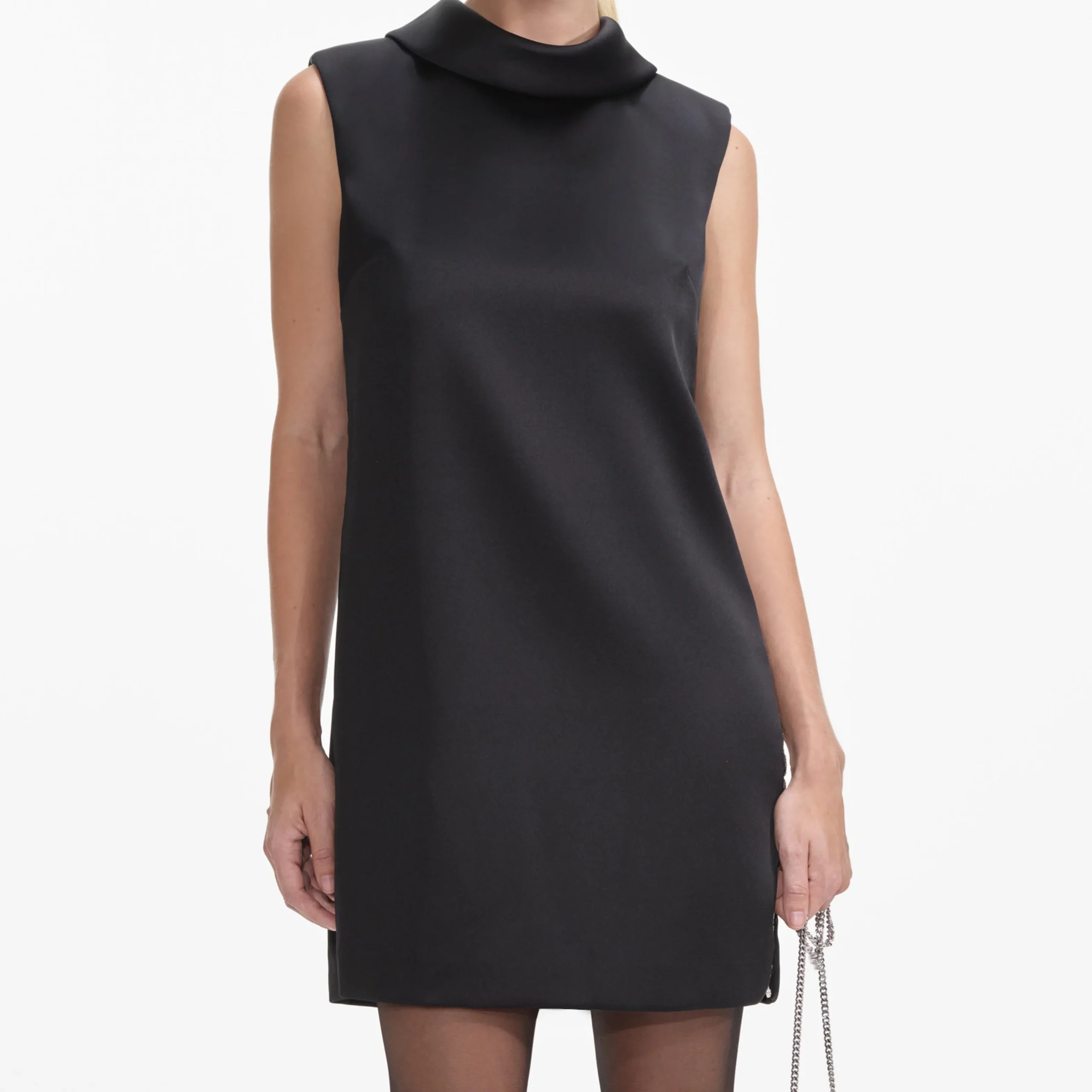 Satin Chain Detail Mini Dress^self-portrait Outlet