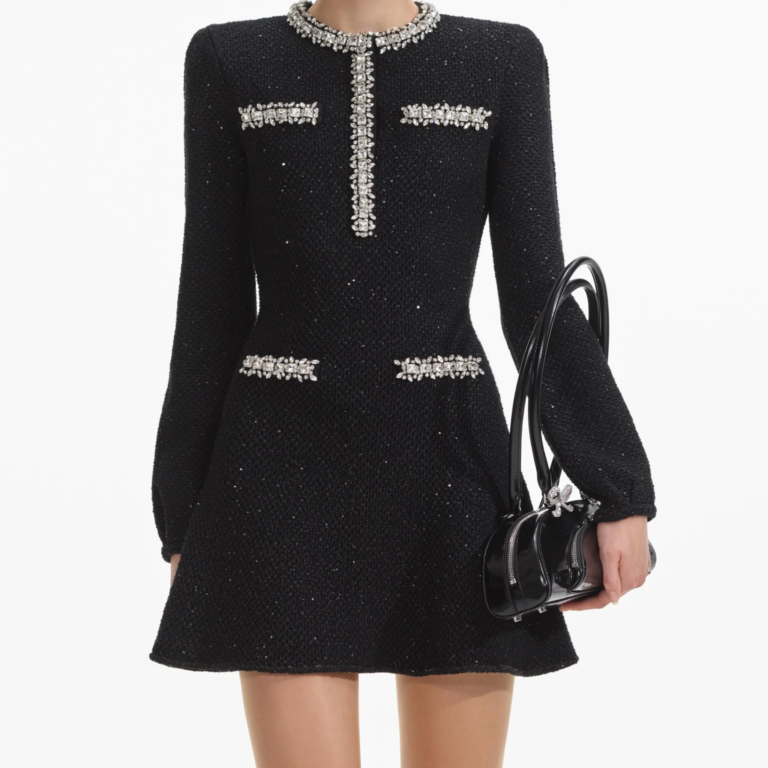 Sequin Knit Mini Dress^self-portrait Discount