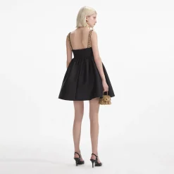 Taffeta Embellished Mini Dress^self-portrait Cheap