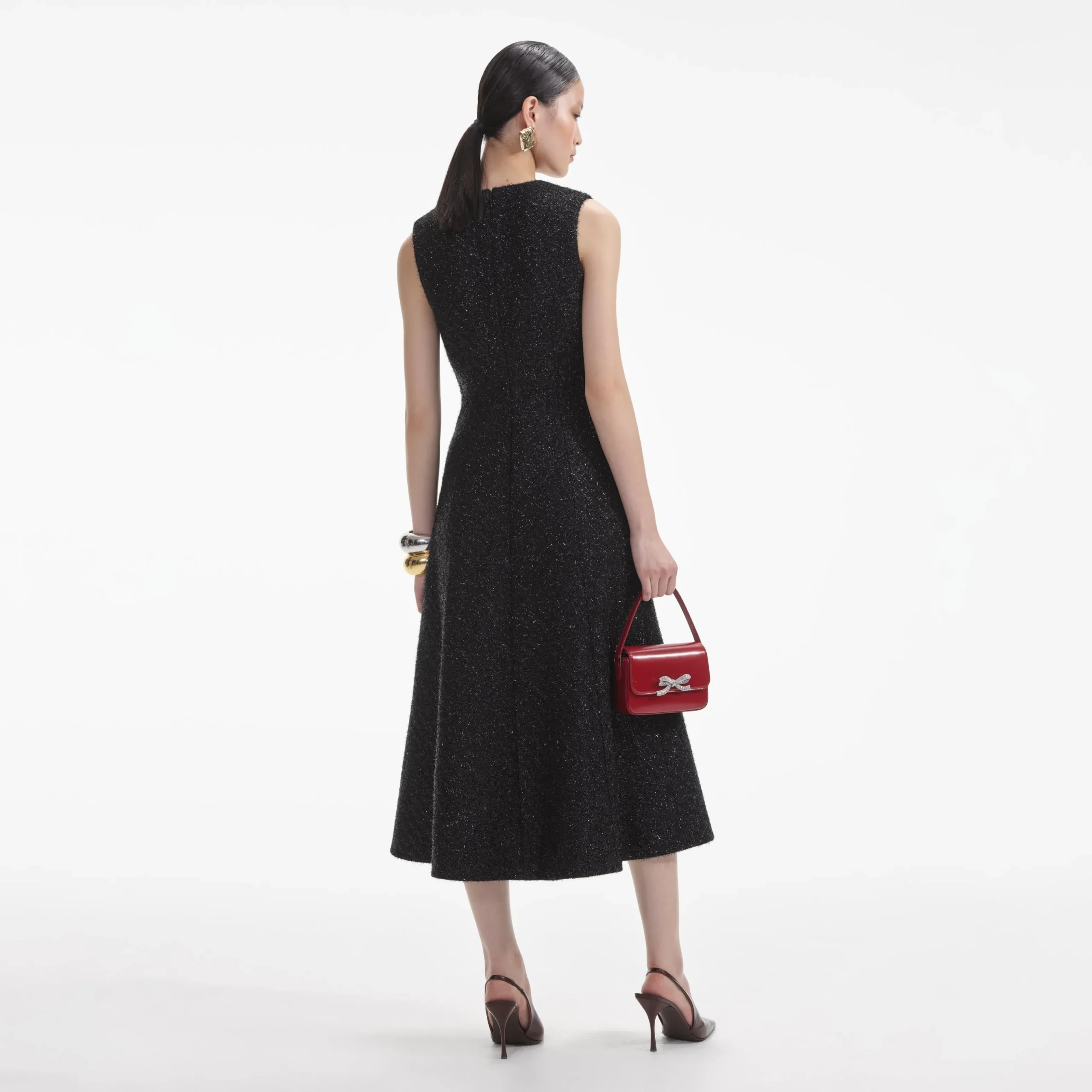 Tinsel Boucle Buttoned Midi Dress^self-portrait Online