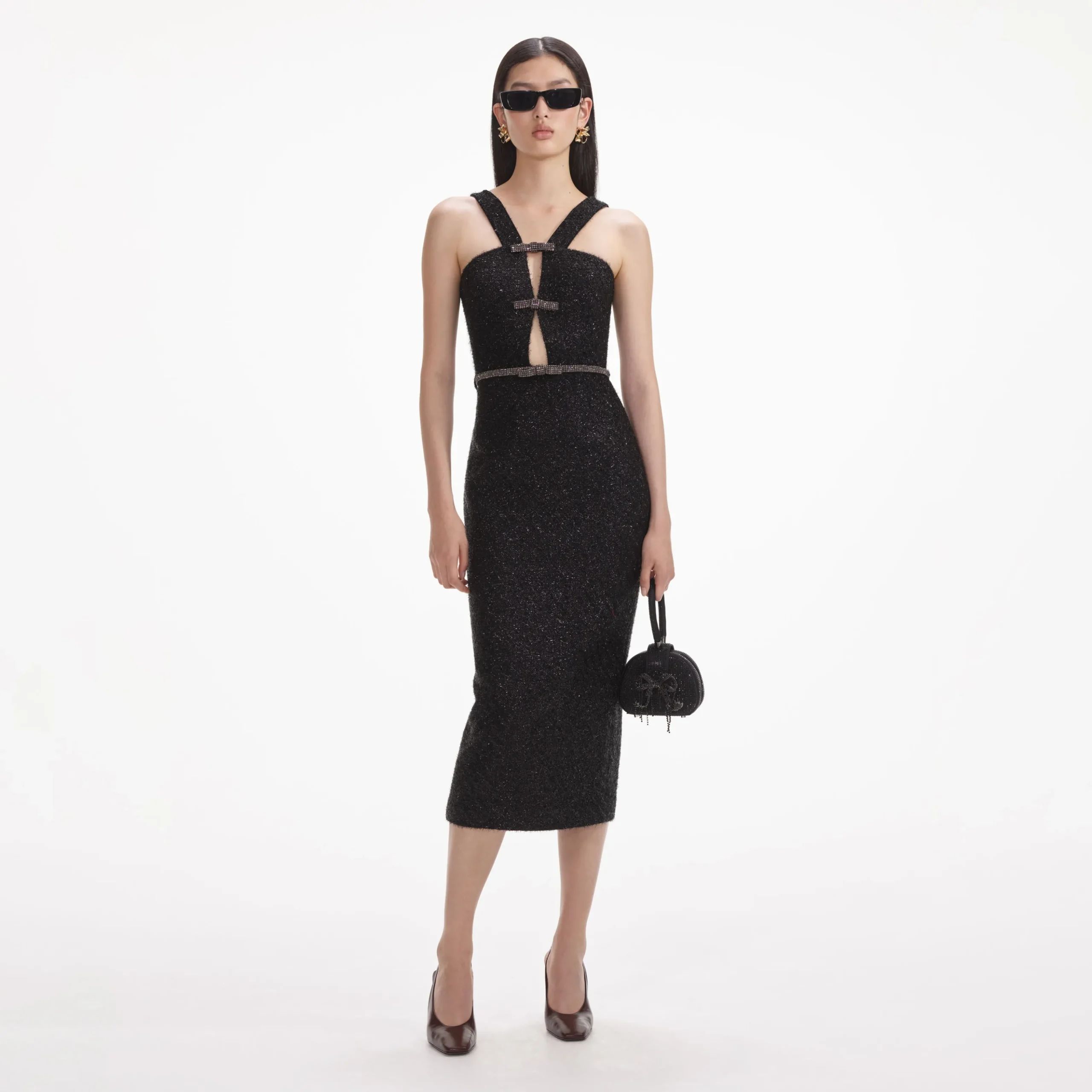 Tinsel Boucle Midi Dress^self-portrait Clearance