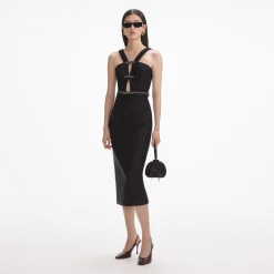 Tinsel Boucle Midi Dress^self-portrait Clearance