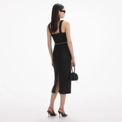 Tinsel Boucle Midi Dress^self-portrait Clearance