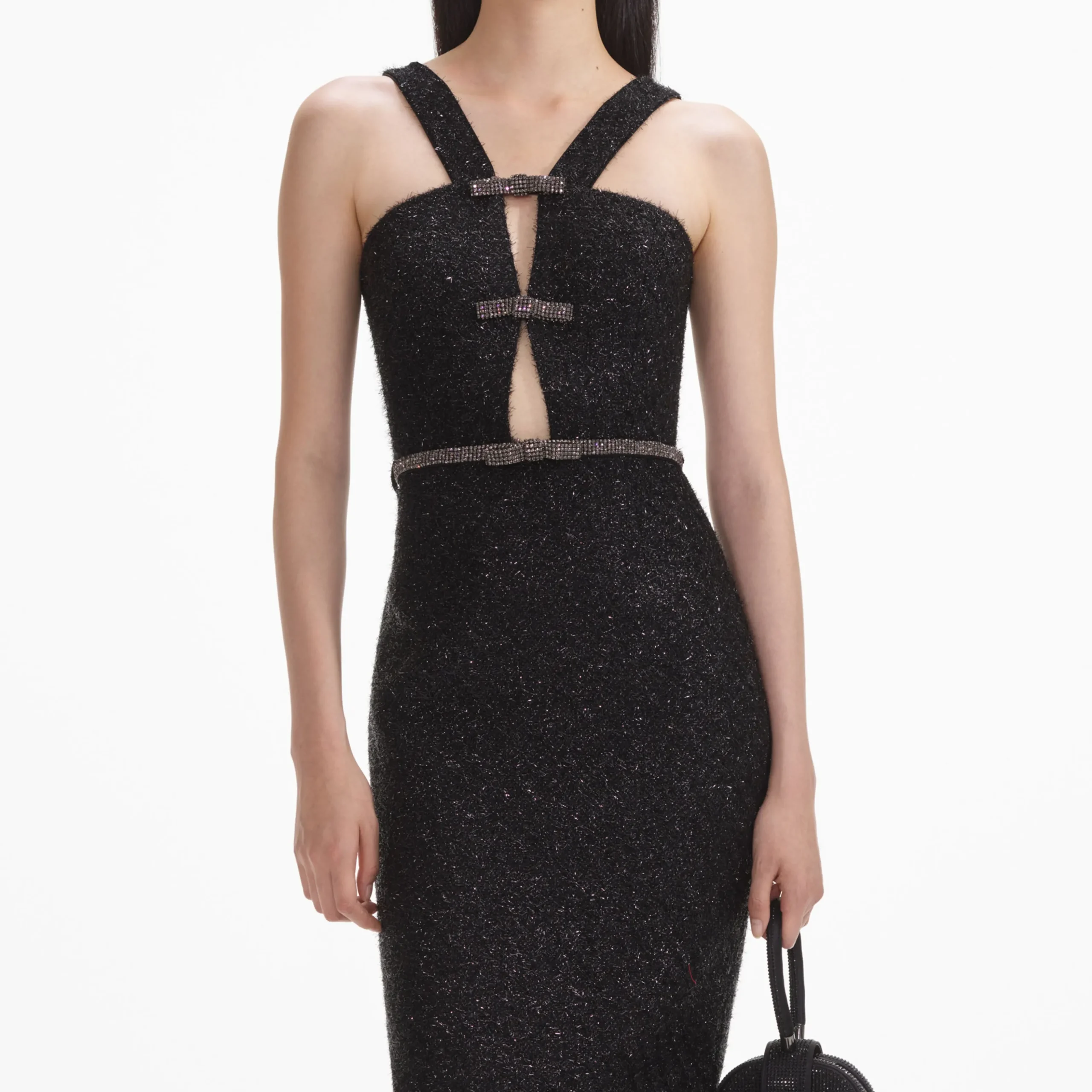 Tinsel Boucle Midi Dress^self-portrait Clearance