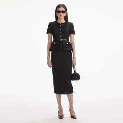 Tinsel Boucle Tailored Midi Dress^self-portrait Best Sale