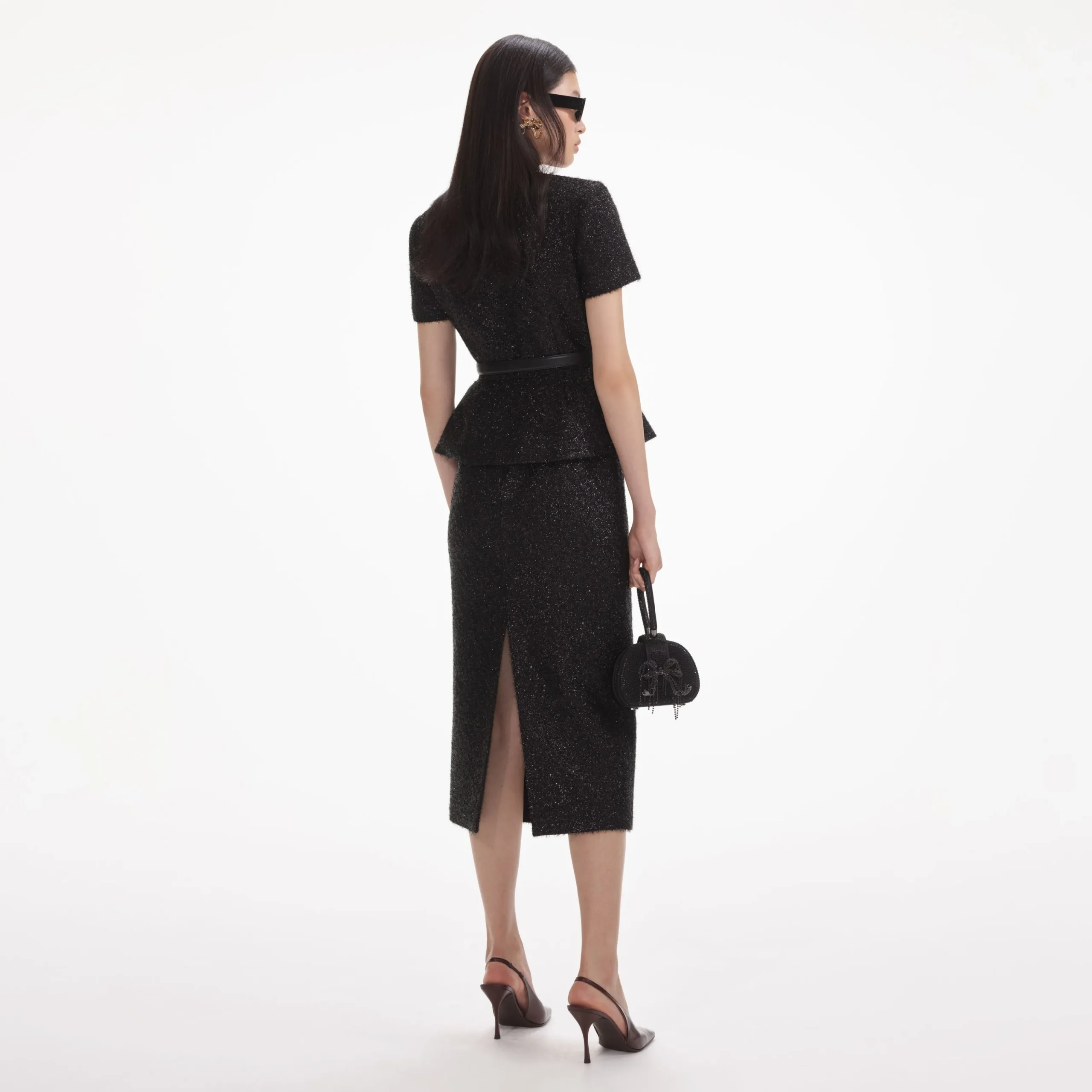 Tinsel Boucle Tailored Midi Dress^self-portrait Best Sale