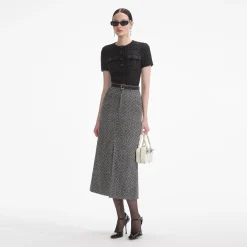 Tinsel Boucle Top^self-portrait New