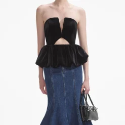 Velvet Bandeau Top^self-portrait Online