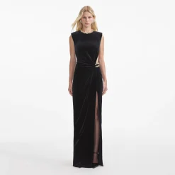 Velvet Embellished Maxi Dress^self-portrait Discount