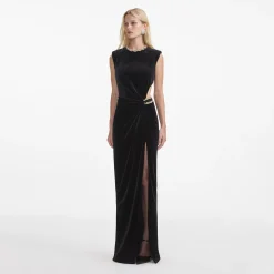 Velvet Embellished Maxi Dress^self-portrait Discount