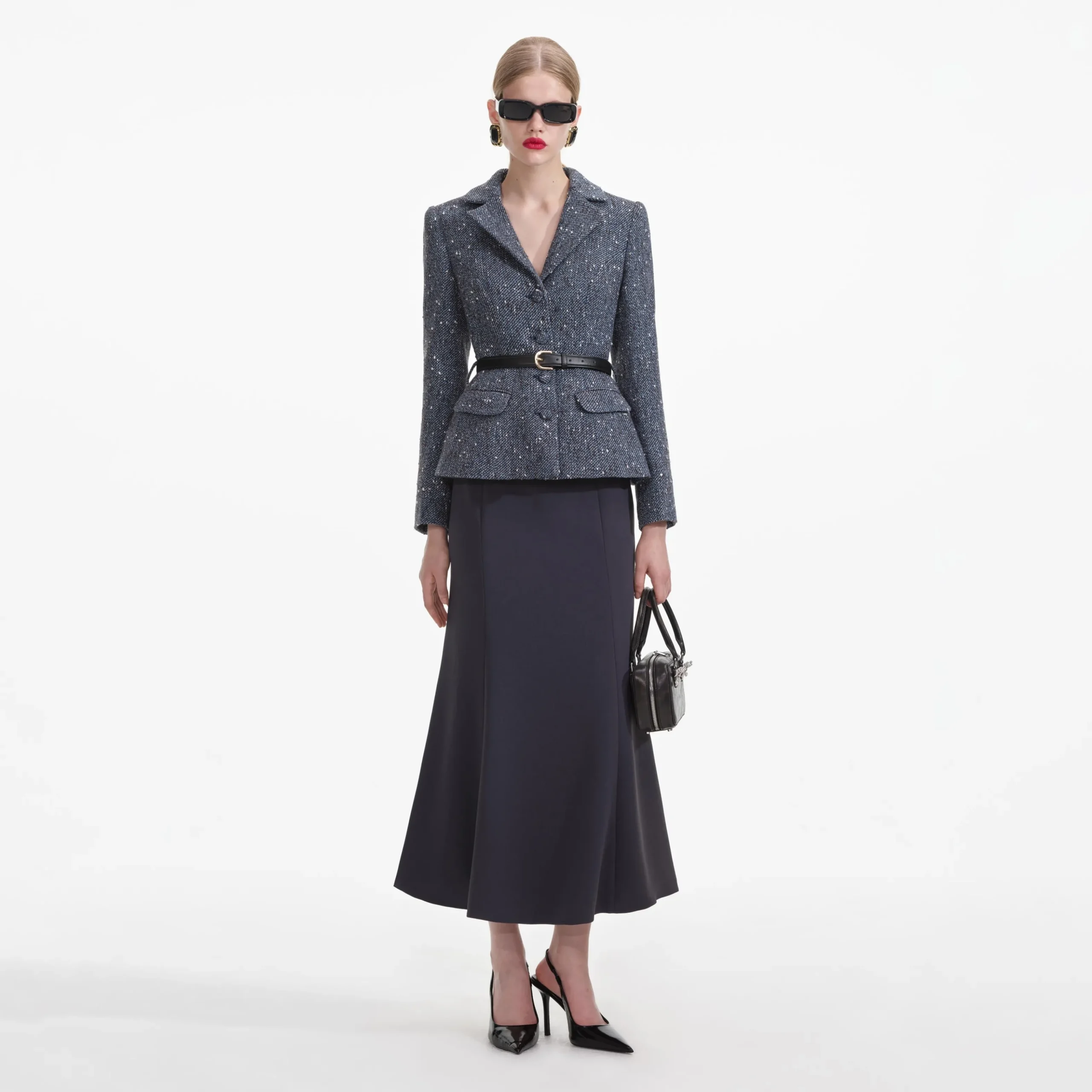Boucle Midi Dress^self-portrait Outlet