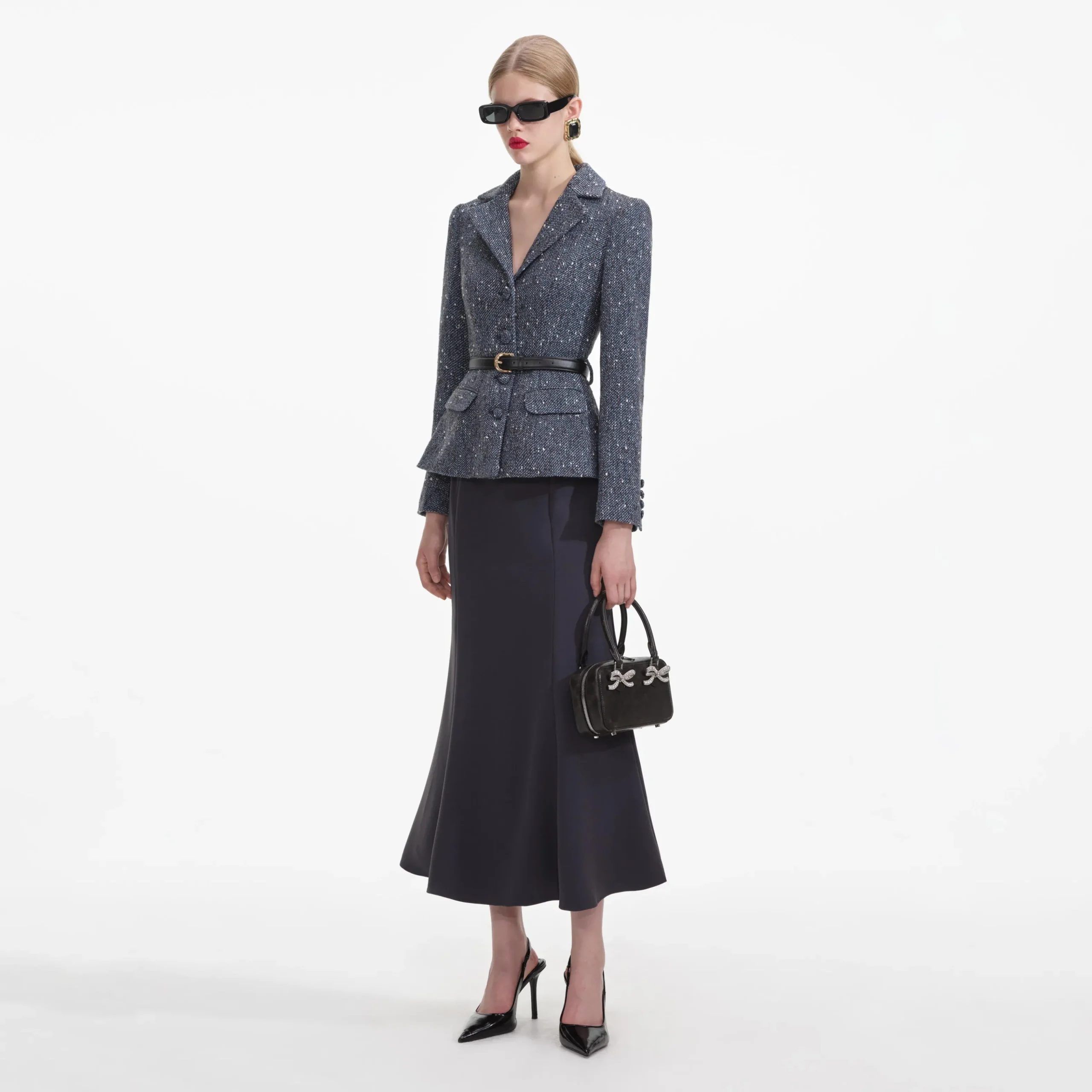 Boucle Midi Dress^self-portrait Outlet