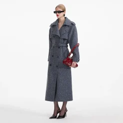 Boucle Trench Coat^self-portrait Cheap