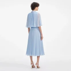 Chiffon Cape Midi Dress^self-portrait Hot