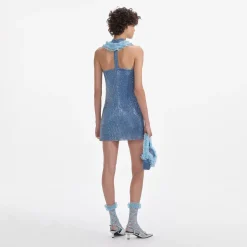 Crystal Chainmail Zip Mini Dress^self-portrait Best
