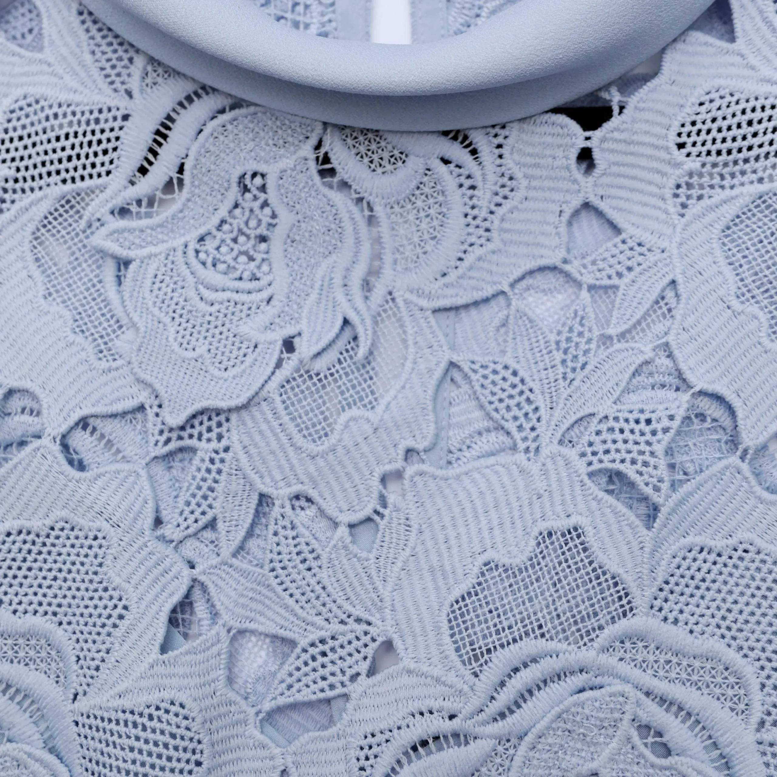 Flower Lace Contrast Collar Midi Dress^self-portrait Discount
