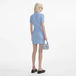 Jewel Button Knit Mini Dress^self-portrait Online