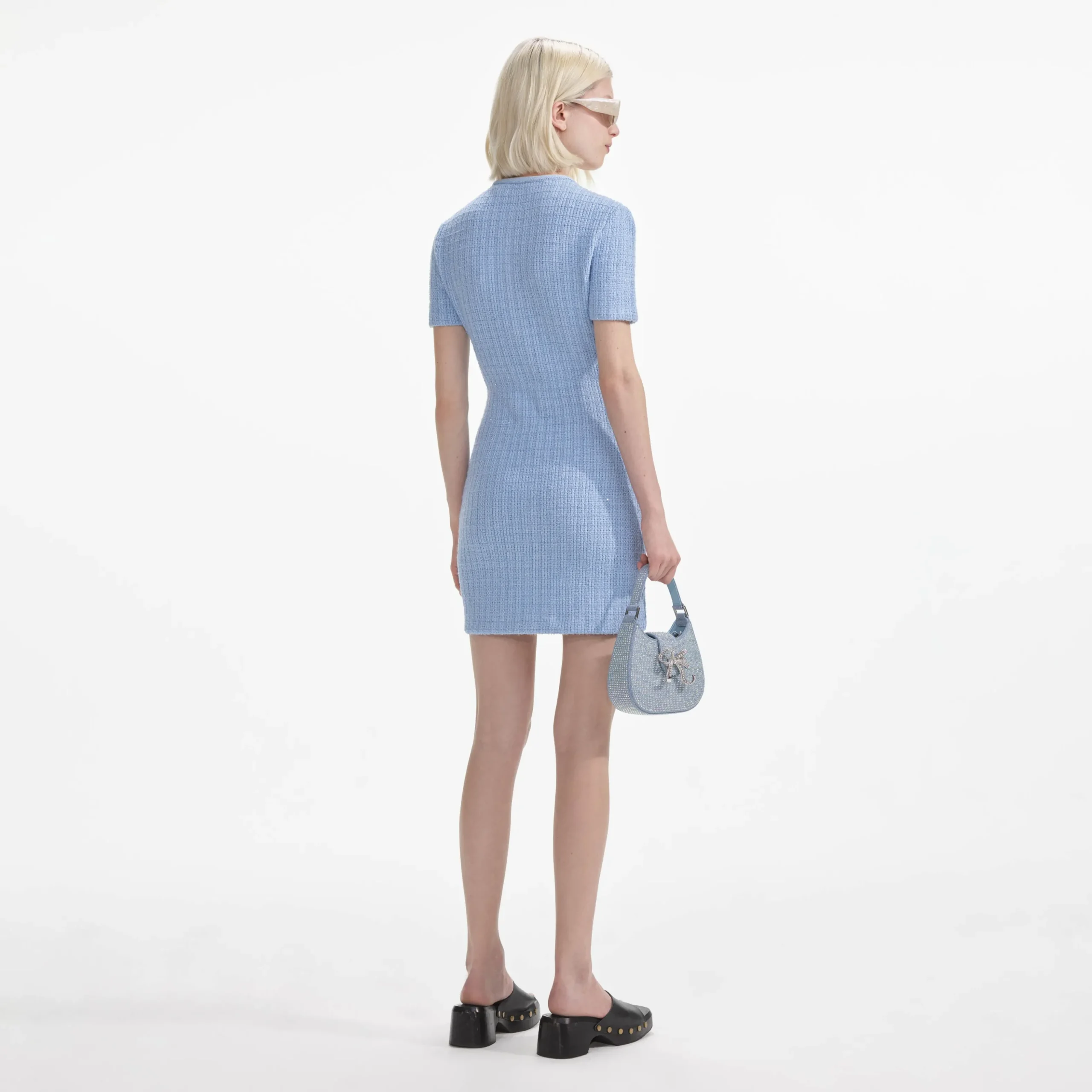 Jewel Button Knit Mini Dress^self-portrait Online