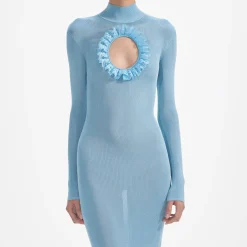 Knit Cut Out Maxi Dress^self-portrait Hot