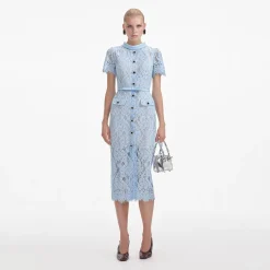 Lace Button Midi Dress^self-portrait Clearance