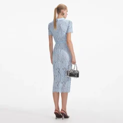 Lace Button Midi Dress^self-portrait Clearance