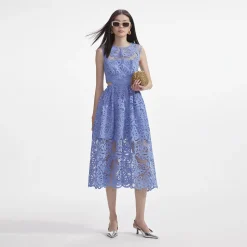 Lace Cut Out Midi Dress^self-portrait Fashion