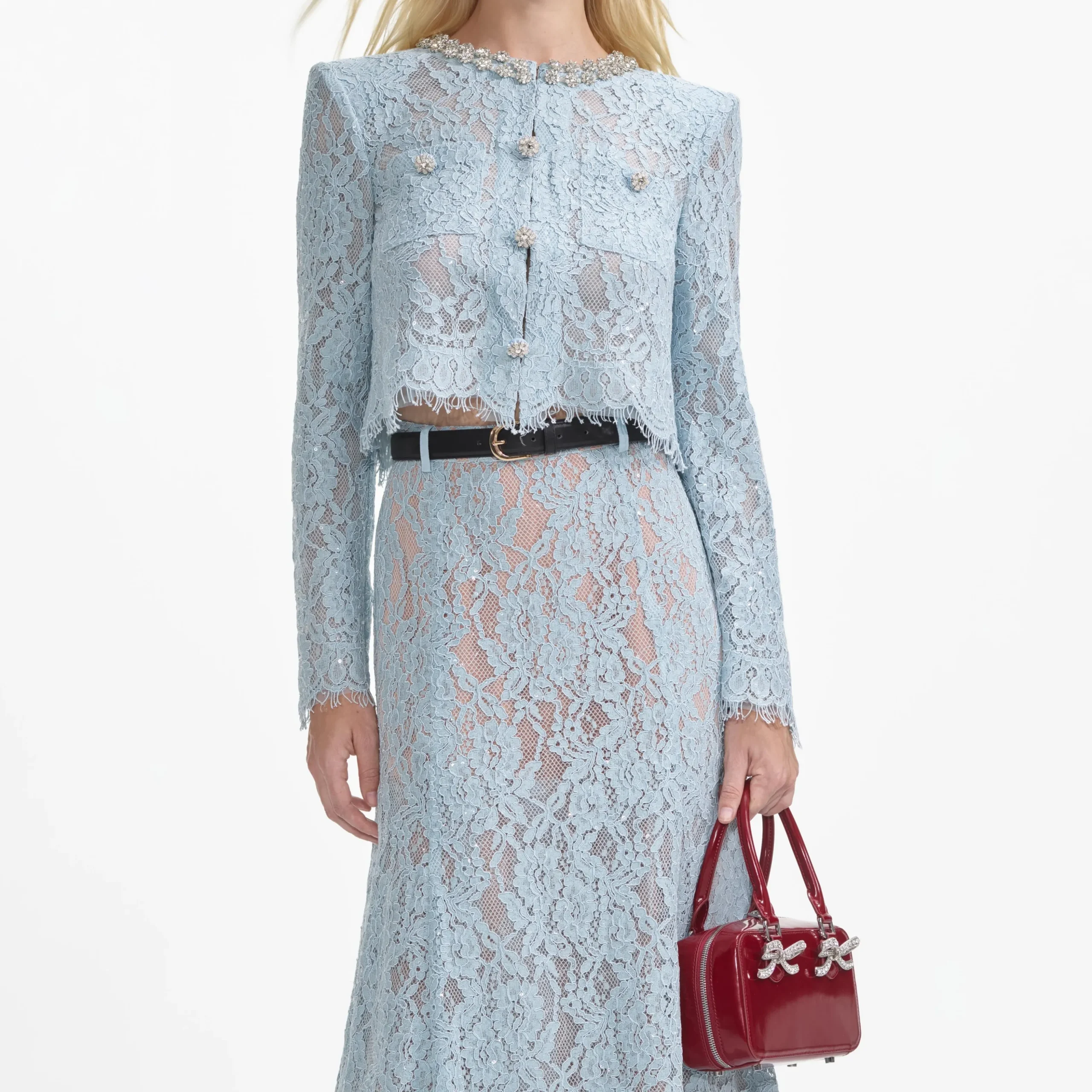 Lace Flared Midi Skirt^self-portrait Online