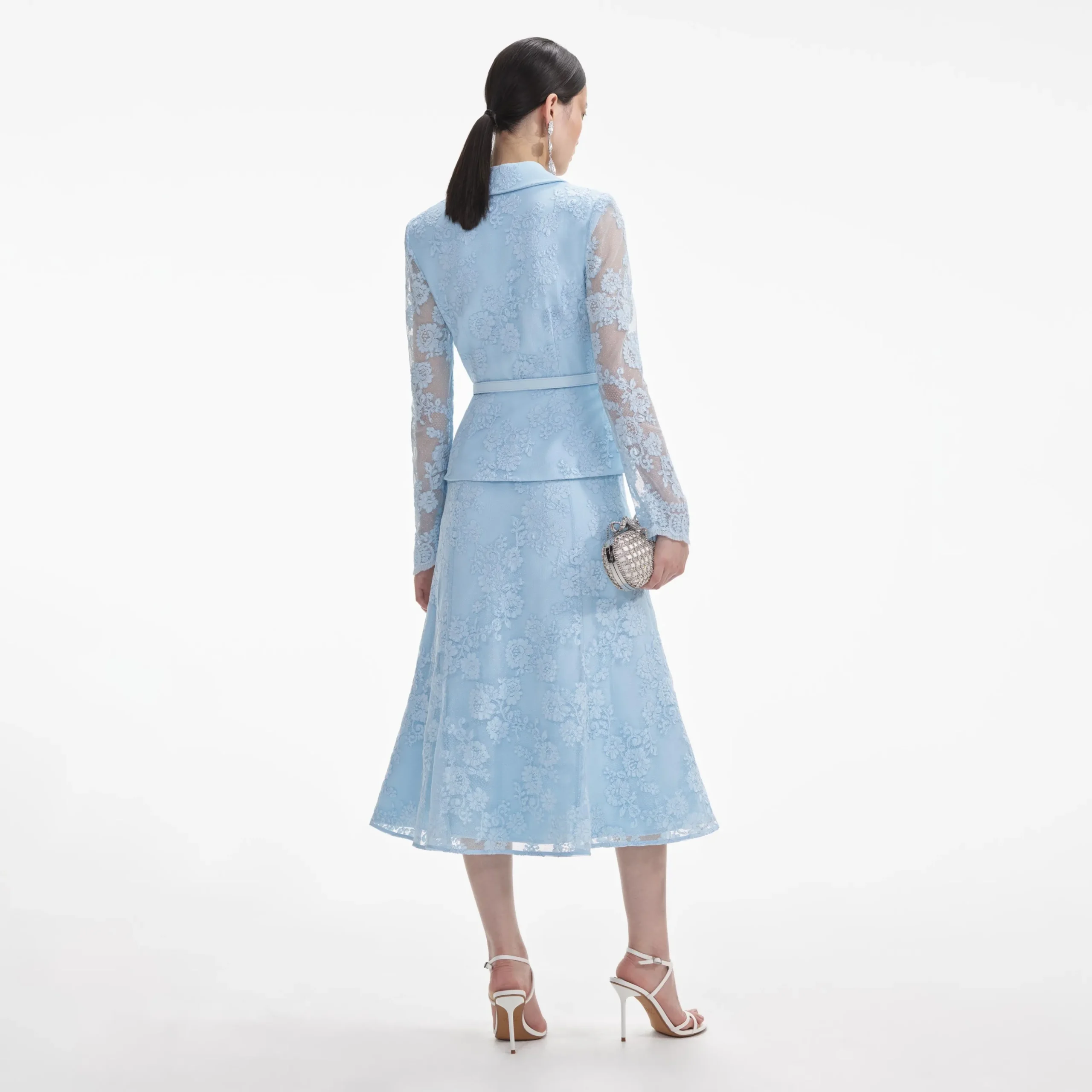 Lace Tailored Midi Dress^self-portrait Best