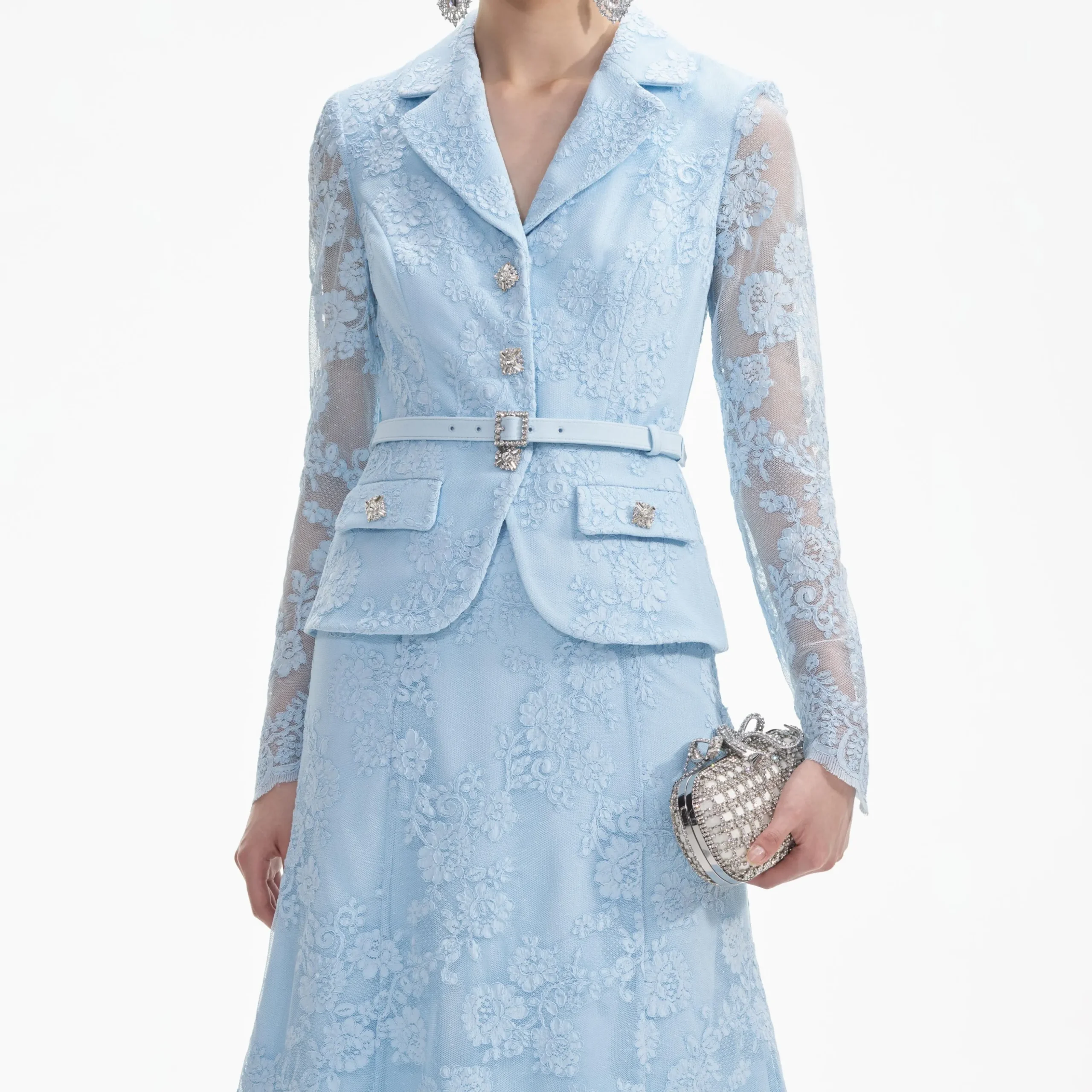 Lace Tailored Midi Dress^self-portrait Best