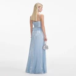 Metallic Maxi Dress^self-portrait Cheap