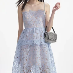 Organza Lace Midi Dress^self-portrait Shop