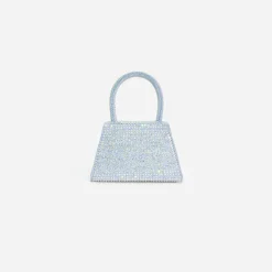 Rhinestone Denim Micro Bow Bag^self-portrait Cheap