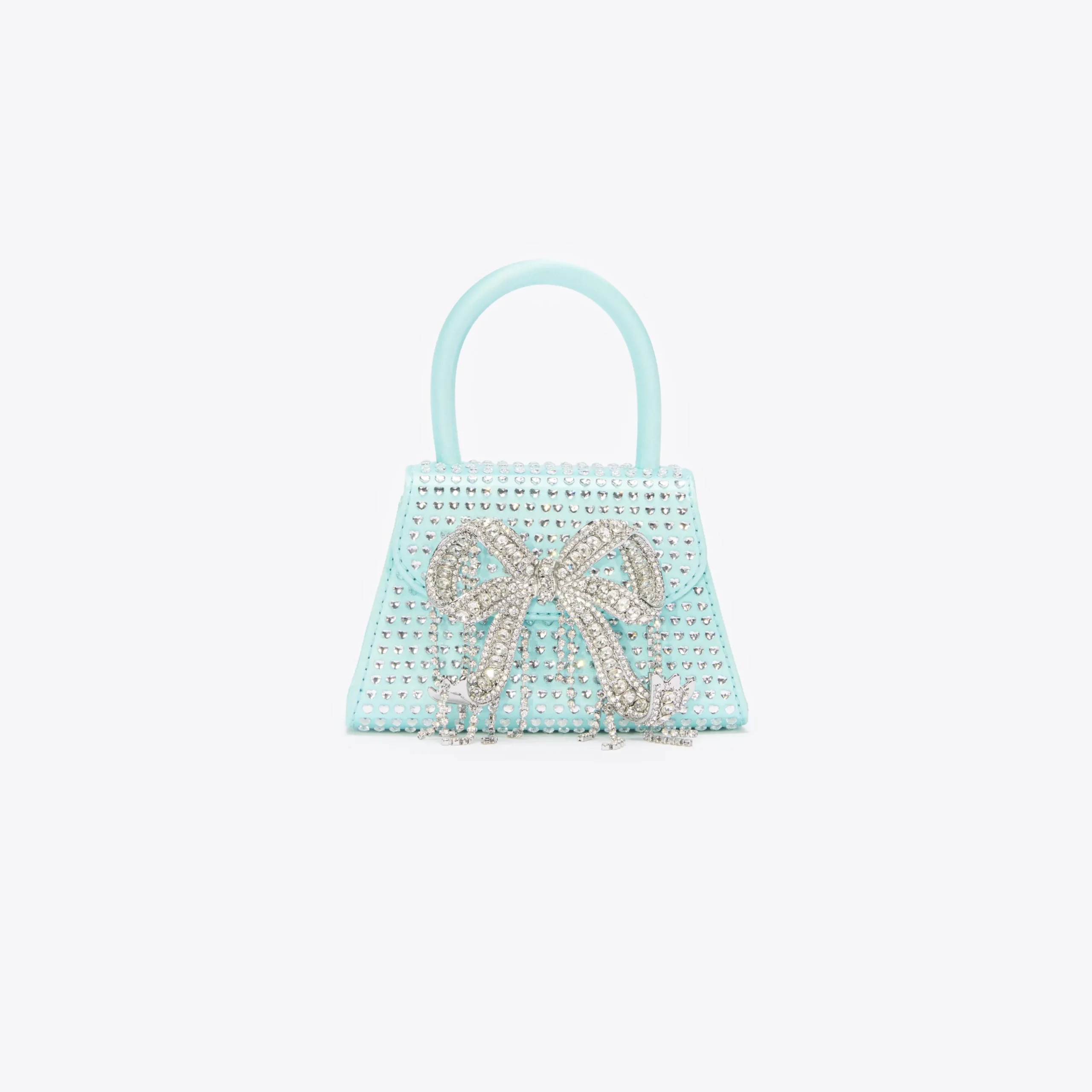 Satin Heart Rhinestone Micro Bow Bag^self-portrait Cheap