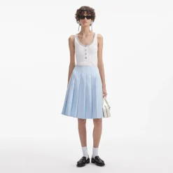 Satin Midi Skirt^self-portrait Hot