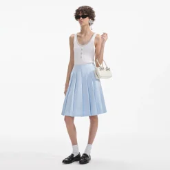 Satin Midi Skirt^self-portrait Hot