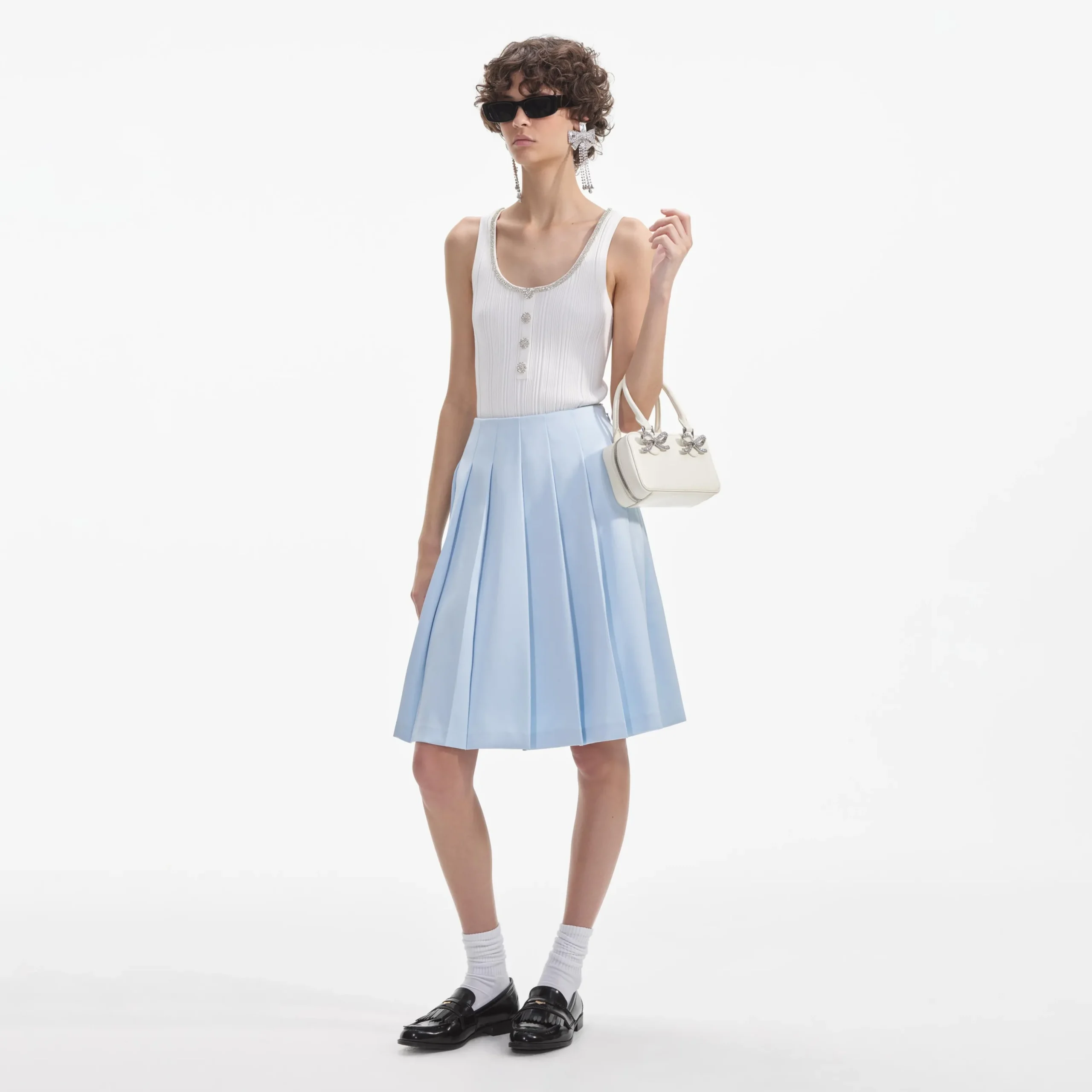 Satin Midi Skirt^self-portrait Hot