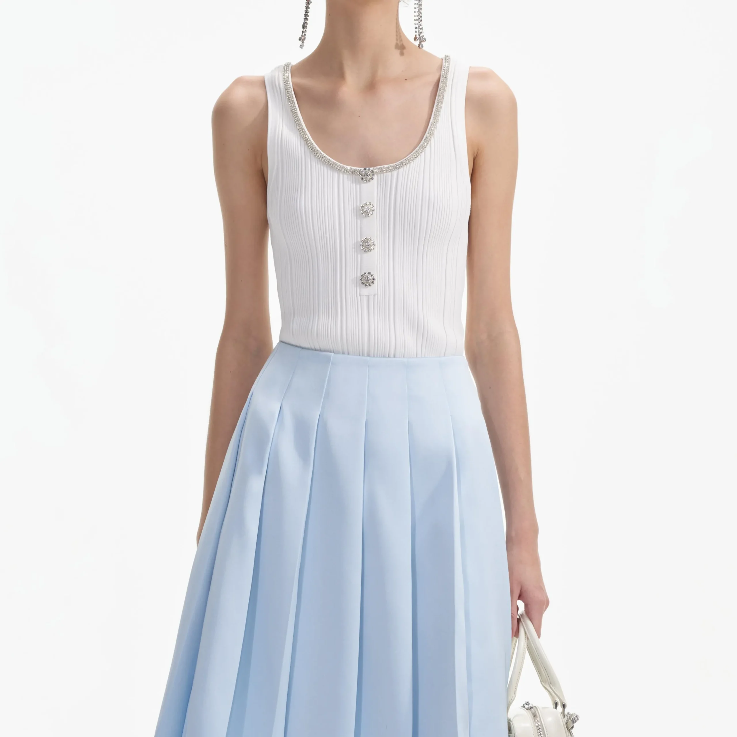 Satin Midi Skirt^self-portrait Hot