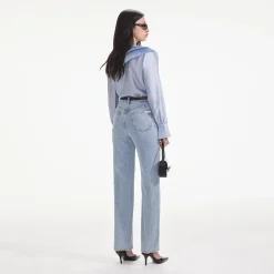 Satin Organza Blouse^self-portrait Store