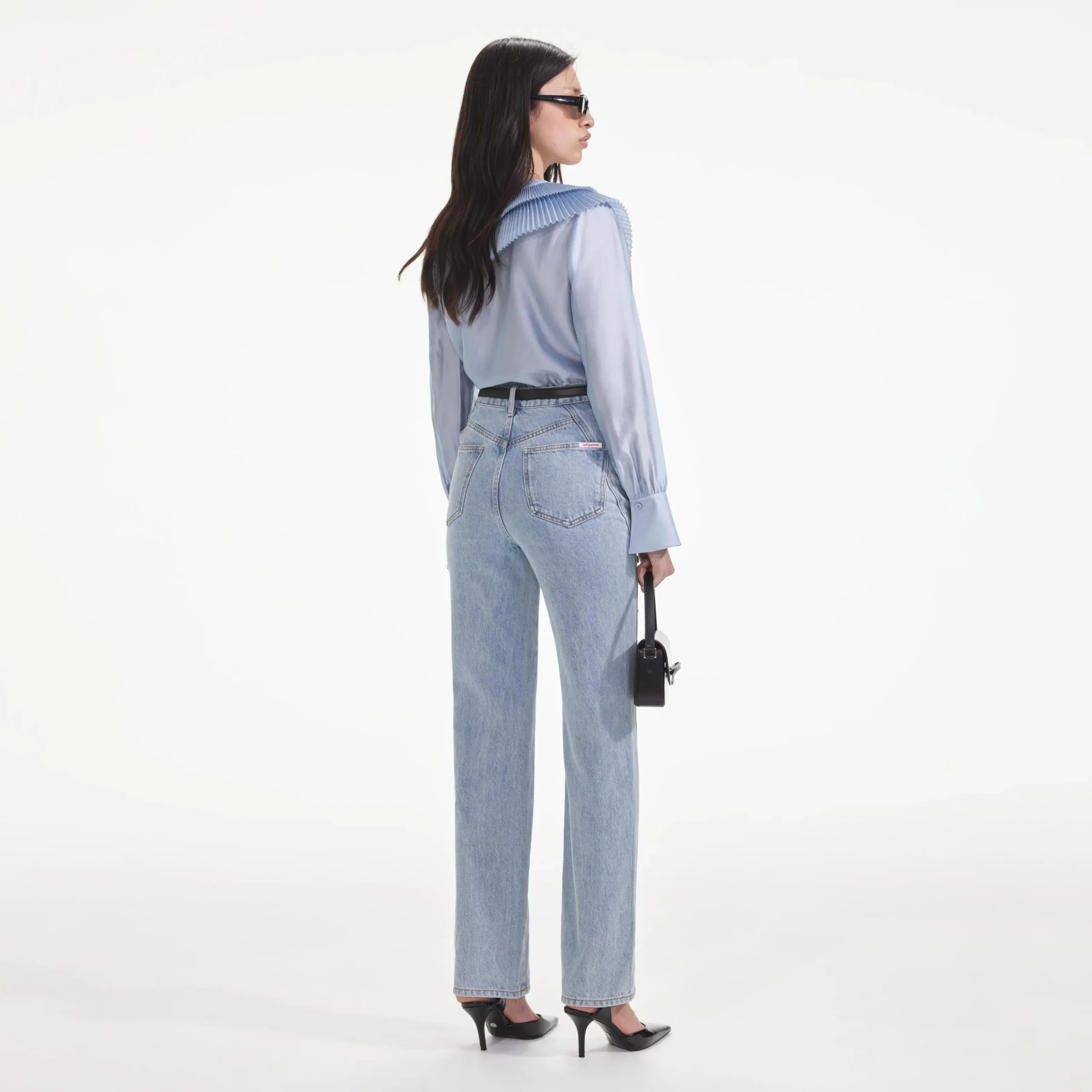 Satin Organza Blouse^self-portrait Store