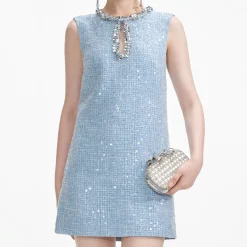Sequin Boucle Mini Dress^self-portrait Store