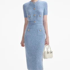 Soft Knit Midi Skirt^self-portrait Cheap
