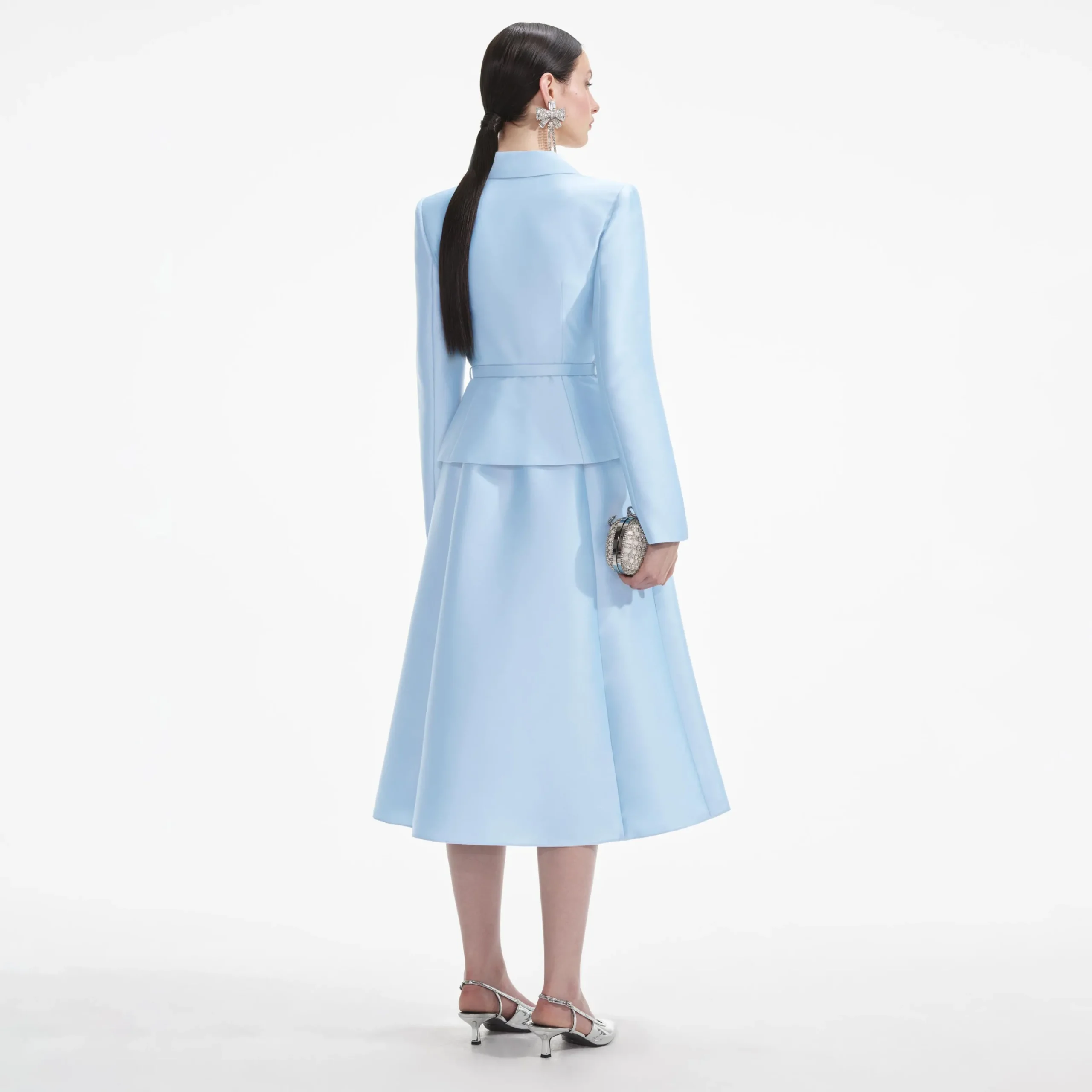 Tailored Taffeta Midi Dress^self-portrait Flash Sale