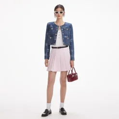 Print Denim Jacket^self-portrait Flash Sale