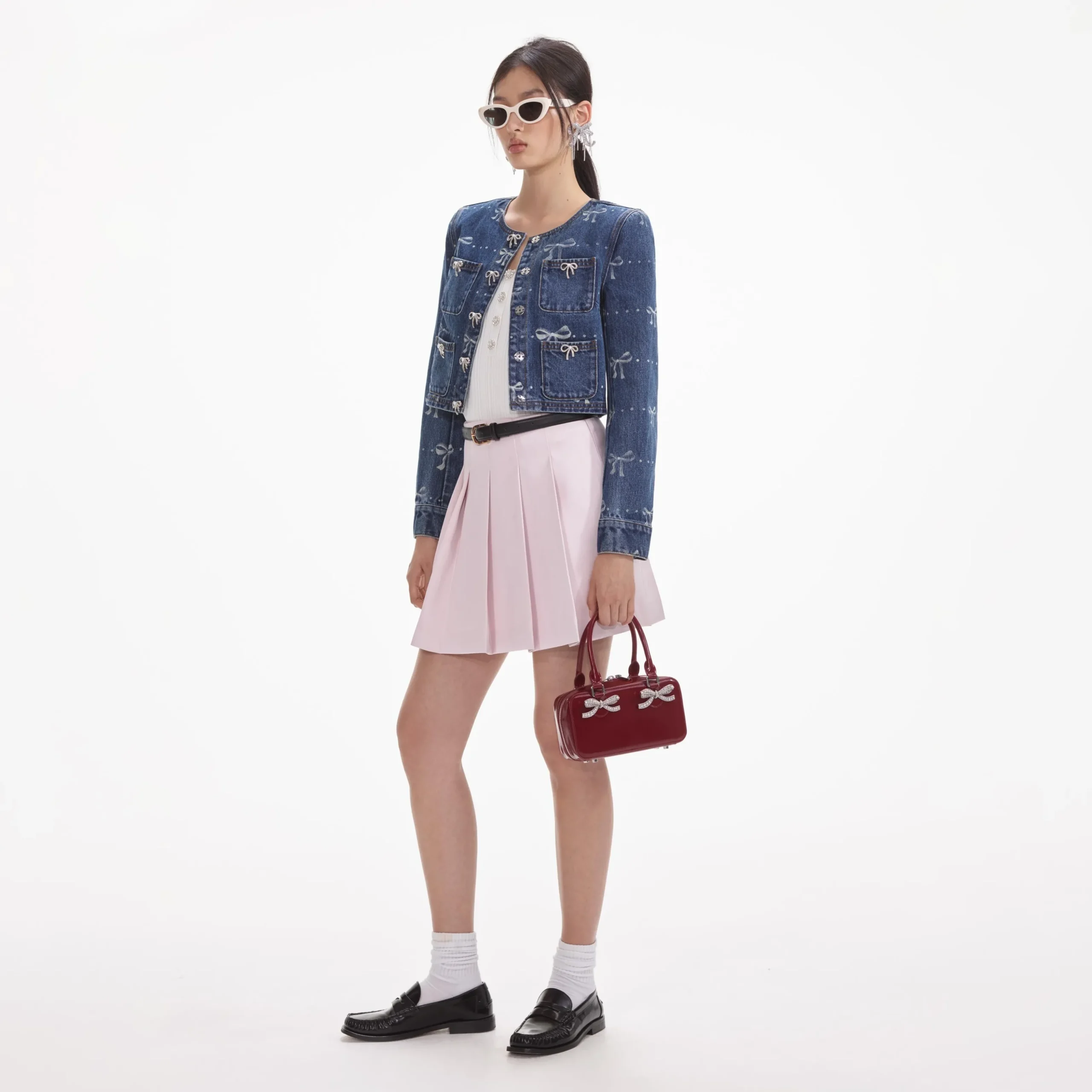 Print Denim Jacket^self-portrait Flash Sale