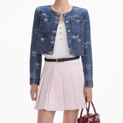 Print Denim Jacket^self-portrait Flash Sale