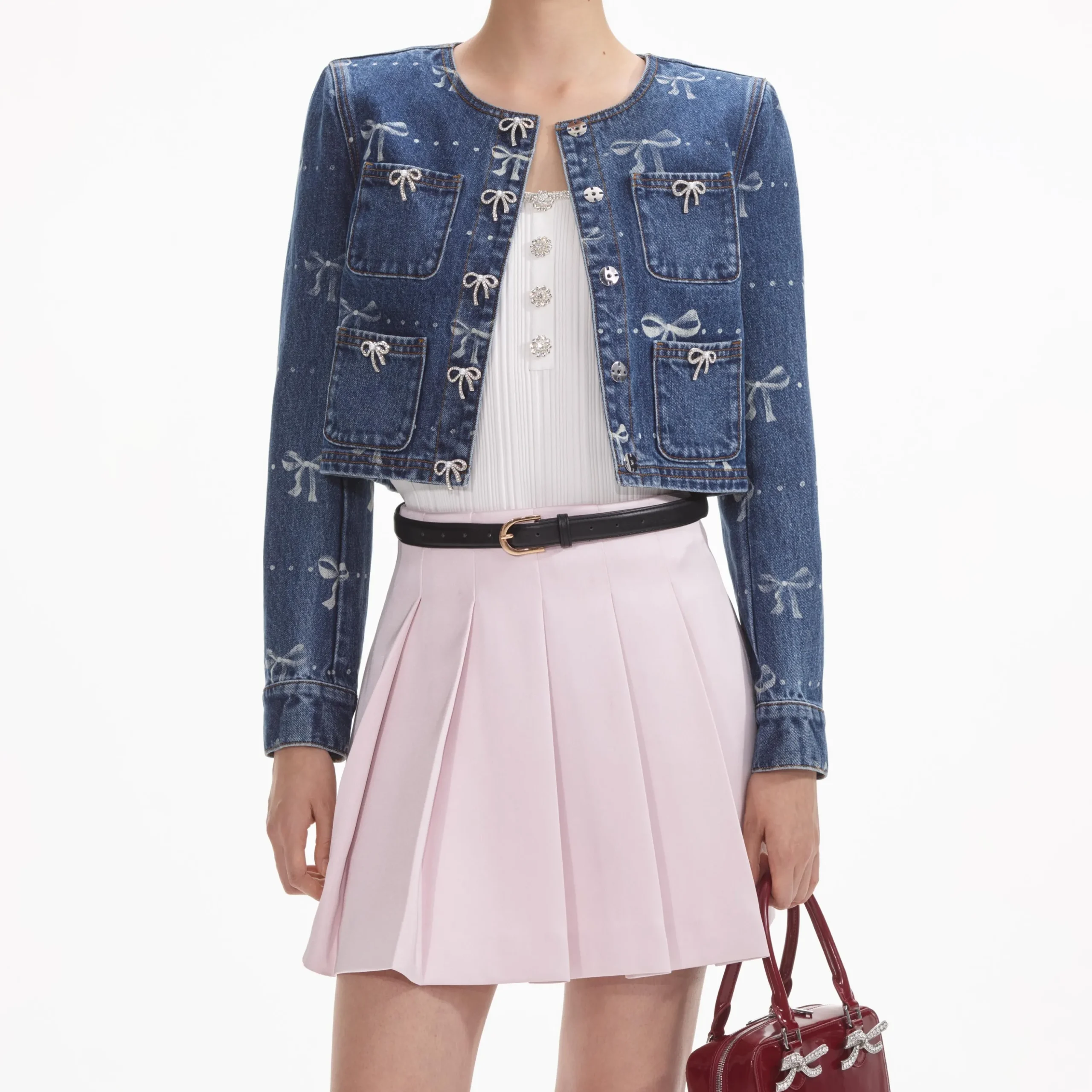Print Denim Jacket^self-portrait Flash Sale
